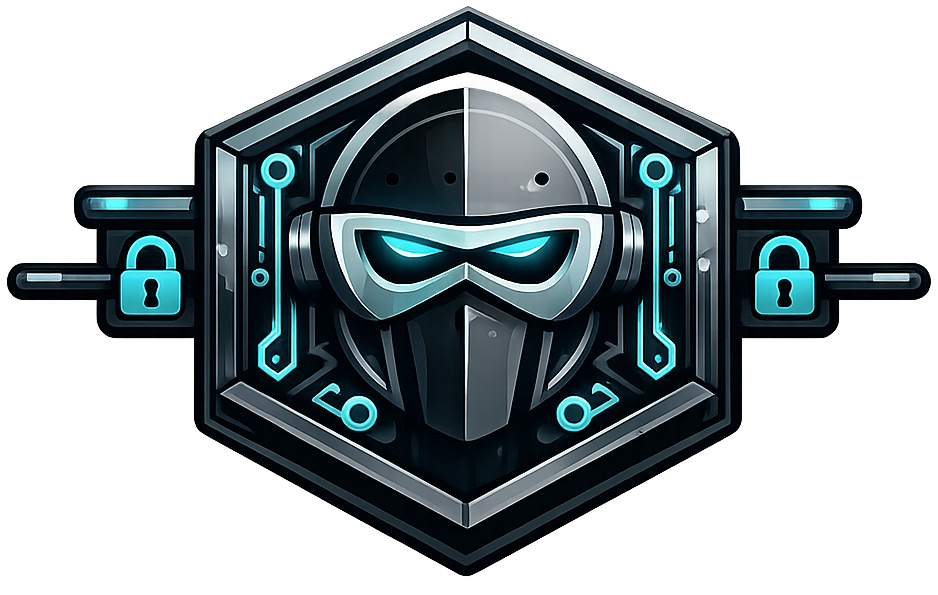 StealthAnon privacy and cybersecurity logo featuring anonymous mask and digital shield